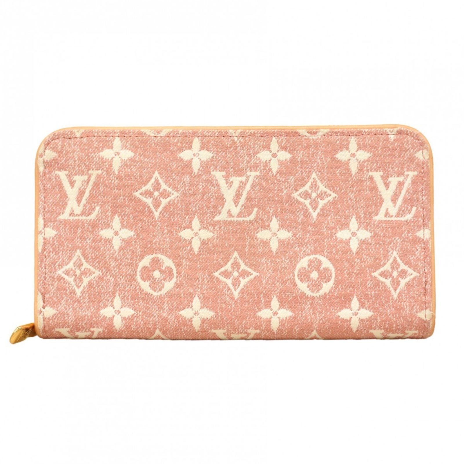 ルイ・ヴィトン(Louis Vuitton) ルイ・ヴィトン 長財布 モノグラム・ジャガードデニム ジッピーウォレット M81182 ピンクレディース P2950694