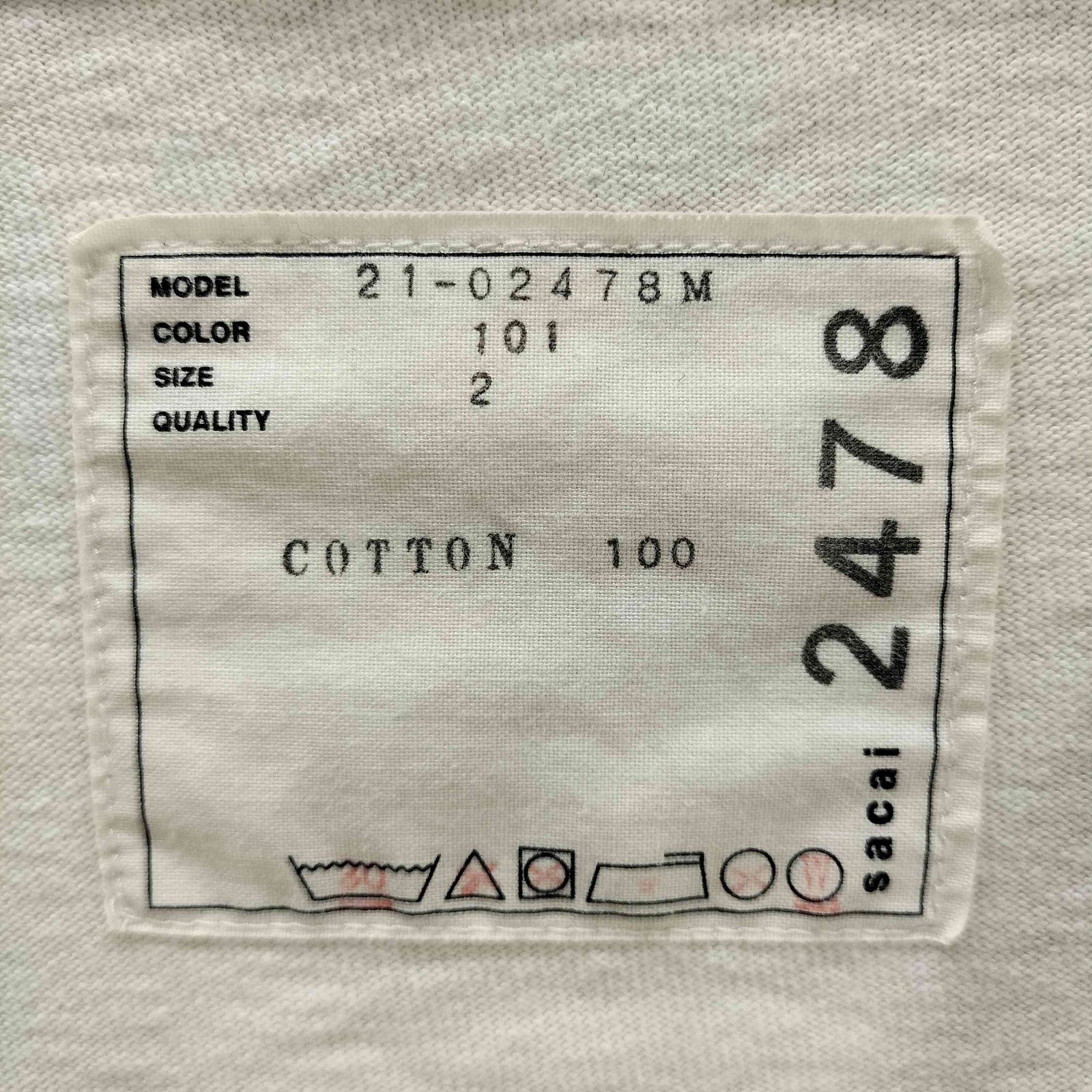 サカイ Sacai 21SS Archive Print Mix TEE アーカイブ プリント