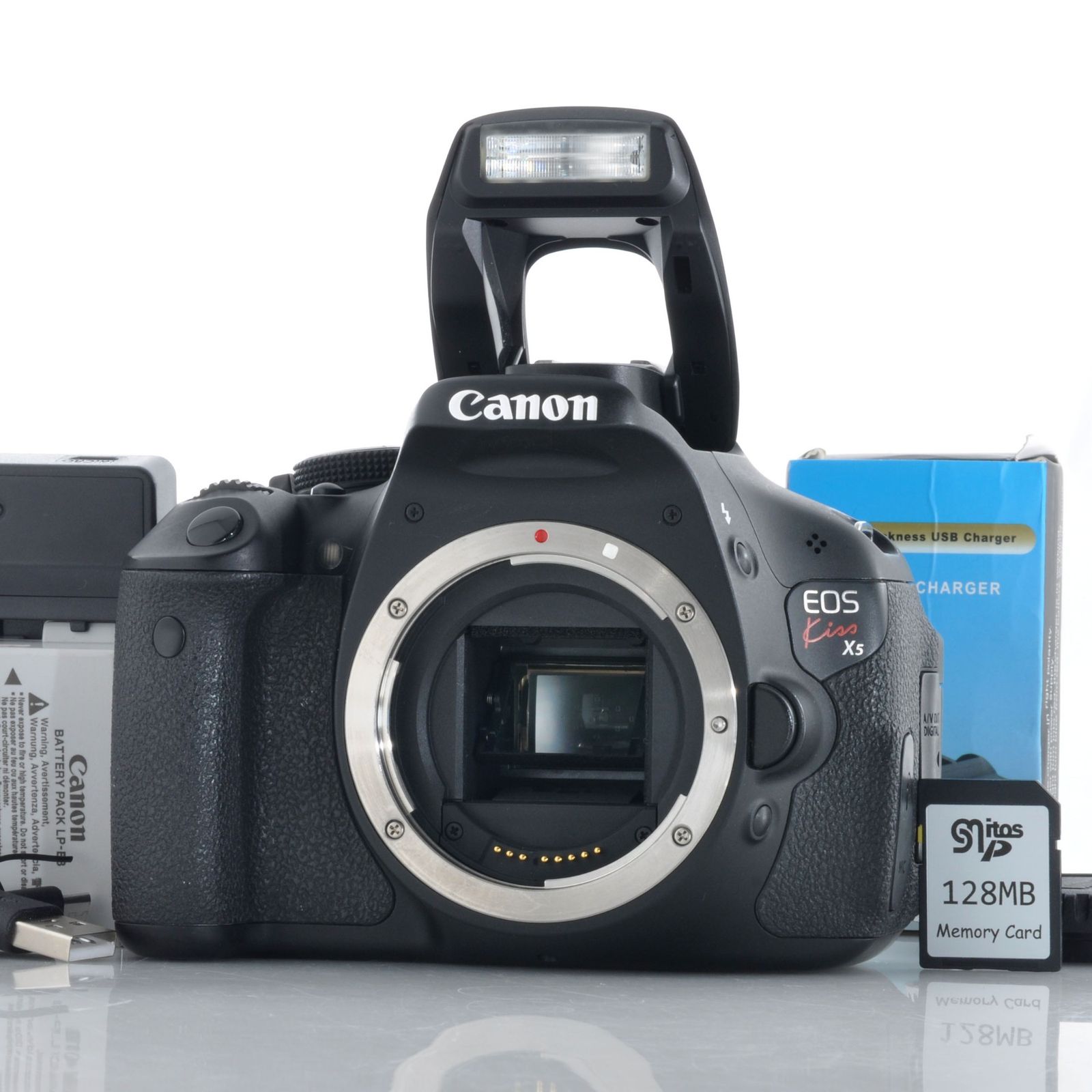 撮影枚数2,757枚【キヤノン】Canon EOS Kiss X5 デジタルカメラ + SDカード、バッテリー、充電器 #U006