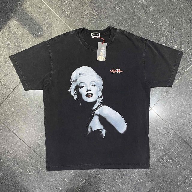 KITH 26ss x MARILYN MONROE GLAMOR VINTAGE TEE SIZE-M キス マリリンモンロー グラマー ヴィンテージ加工 半袖Tシャツ 南堀江店