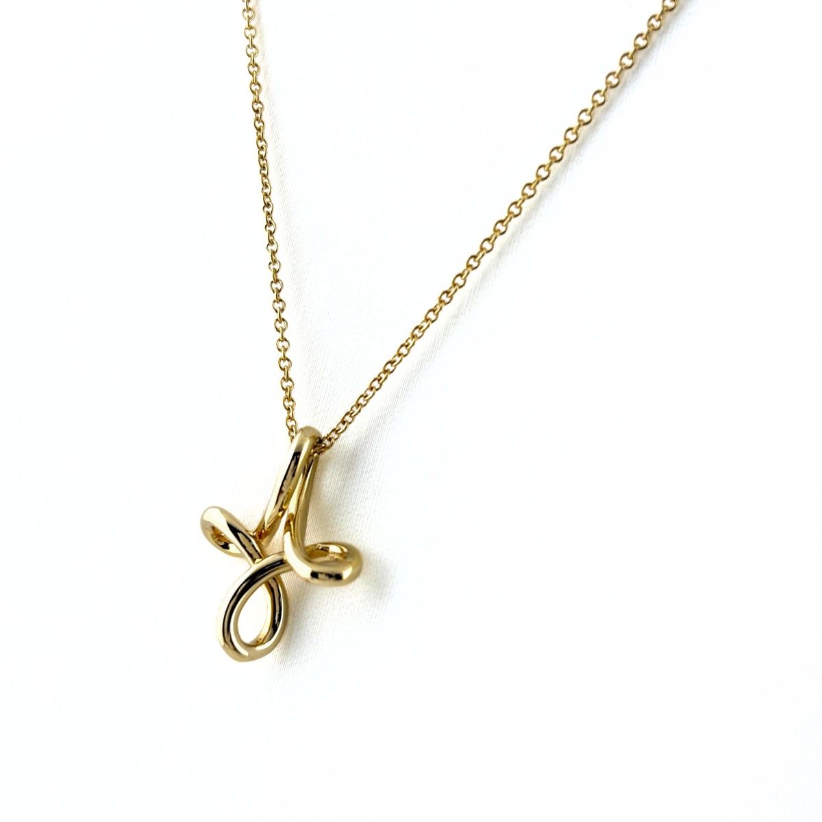 ティファニー TIFFANY&Co. ネックレス YG イエローゴールド ペンダント ネックレス 750 レディース 【中古】