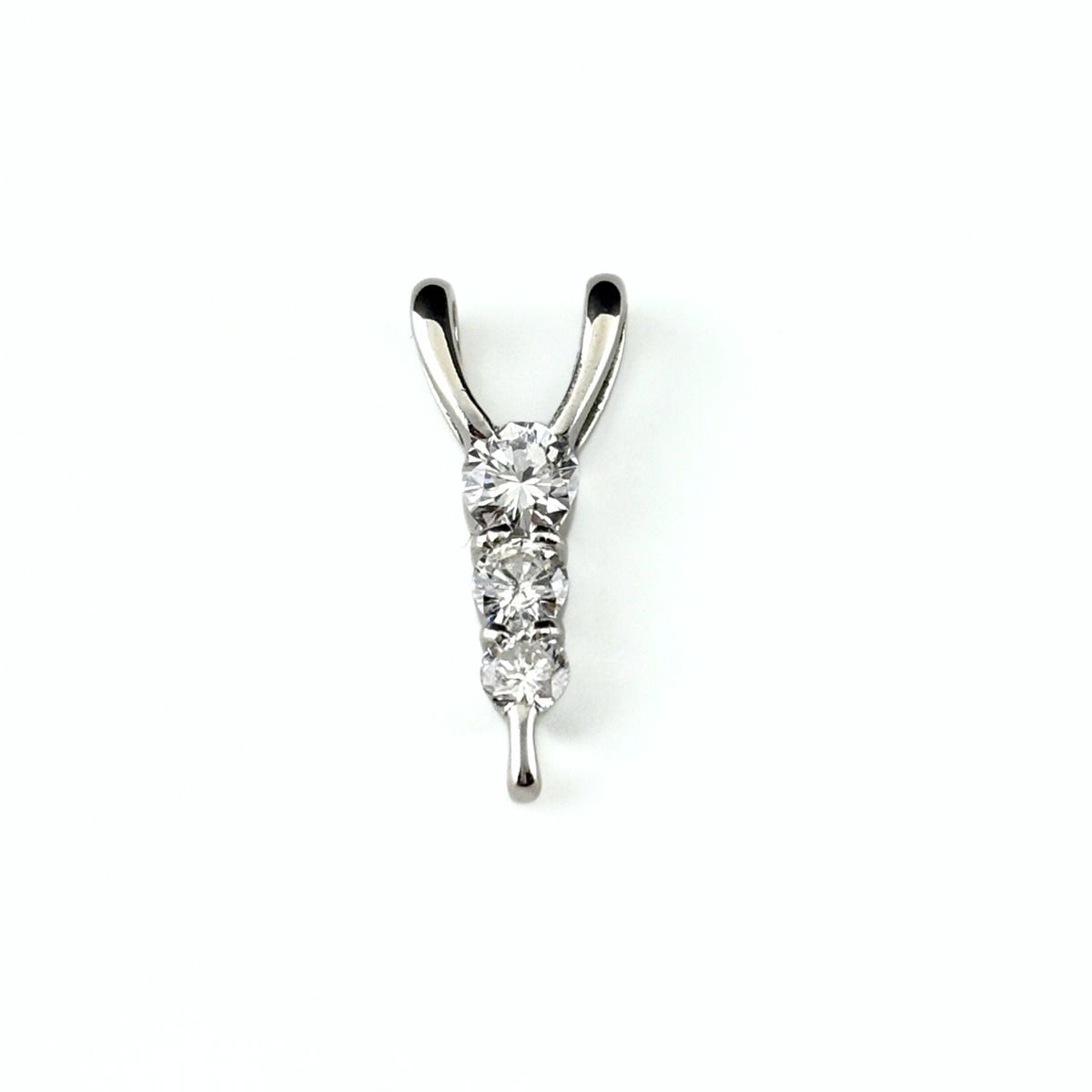 メレダイヤ ペンダントトップ プラチナ ペンダントトップ Pt900 ダイヤモンド レディース 【中古】