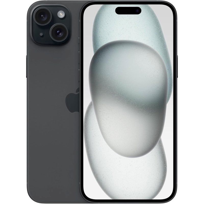 iPhone15 Plus 本体 SIMフリー 512GB 5G USBC 6.7インチ大画面 ロングバッテリー ガラスフィルム特典 {carrier} 15pl-512bk-a65h9