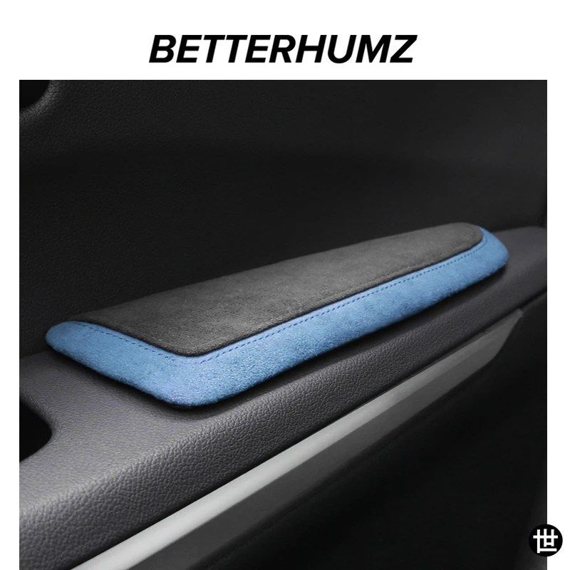 BMW E46 E90 E60 F10 F30 F20 E39 E36 E87 G30 E92 G20 X1用アルカンターラ製ドアアームレストパッド肘置きサポートピローアクセサリー