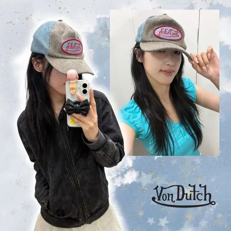 Von Dutch ボンダッチ 刺繍 ロゴ メッシュ ベースボールキャップ