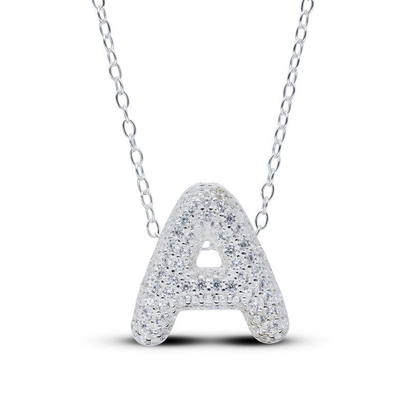 ビー ユー レディース アクセサリー ネックレス・チョーカー・ペンダントトップ レース Be You Sterling Silver Cubic Zirconia Initial Necklace S