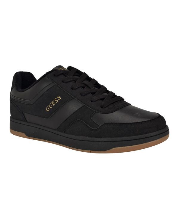ゲス メンズ シューズ スニーカー レース GUESS Mens Teylar Low Top Lace Up Fashion Sneakers Black Multi ブラック