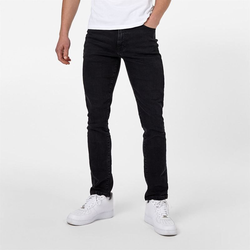 ジャック ウィルス メンズ ボトムス デニムパンツ ジーンズ Jack Wills Skinny Jeans Worn Black ブラック