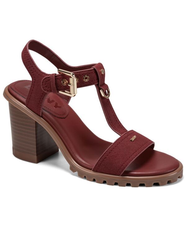 ダナ キャラン ニューヨーク レディース シューズ サンダル アンクル ヒール DKNY Womens Marg Ankle Strap Heel Sandals Brick