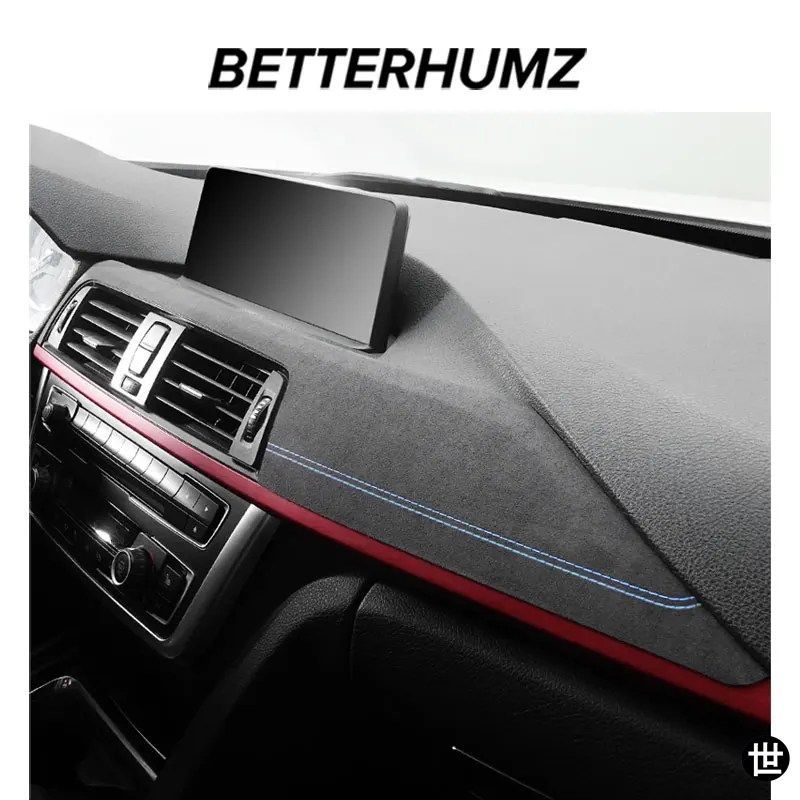 BMW F30 F32 F34用アルカンターラ製ダッシュボードパネル車内ストリップトリムパフォーマンスステッカーチューニングアクセサリー