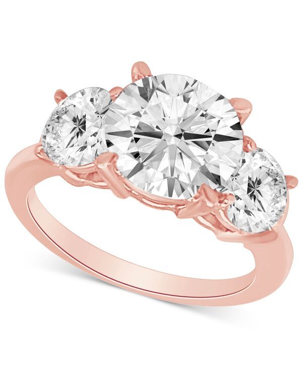 バッジェリーミシュカ レディース アクセサリー リング Badgley Mischka Certified Lab Grown Diamond Three Stonengagement Ring 4