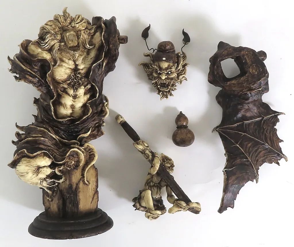 【中古】フィギュア 鍾馗(しょうき) レジンスタチュー
