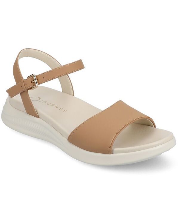 ジュルネ コレクション レディース シューズ サンダル Journee Collection Womens Jaylee Buckle Wedge Sandals Sand サンド
