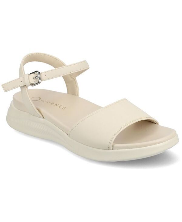 ジュルネ コレクション レディース シューズ サンダル Journee Collection Womens Jaylee Buckle Wedge Sandals Bone