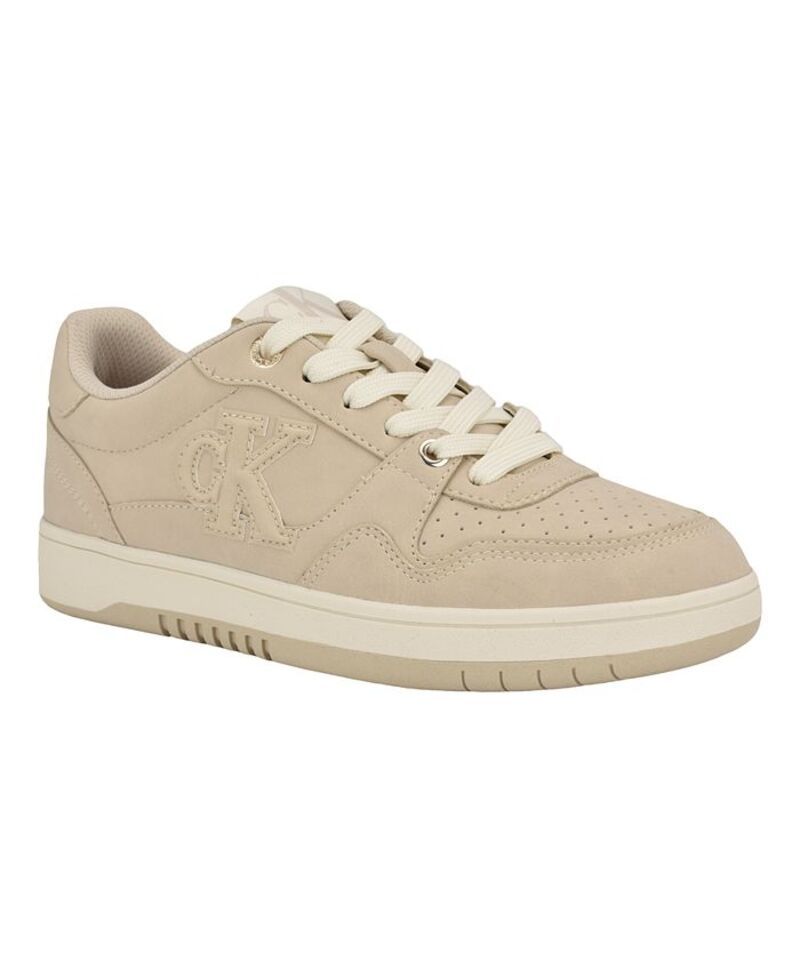 カルバンクライン レディース シューズ スニーカー レース ロゴ Calvin Klein Womens Henlea Logo LaceUp Casual Sneakers Light Natura