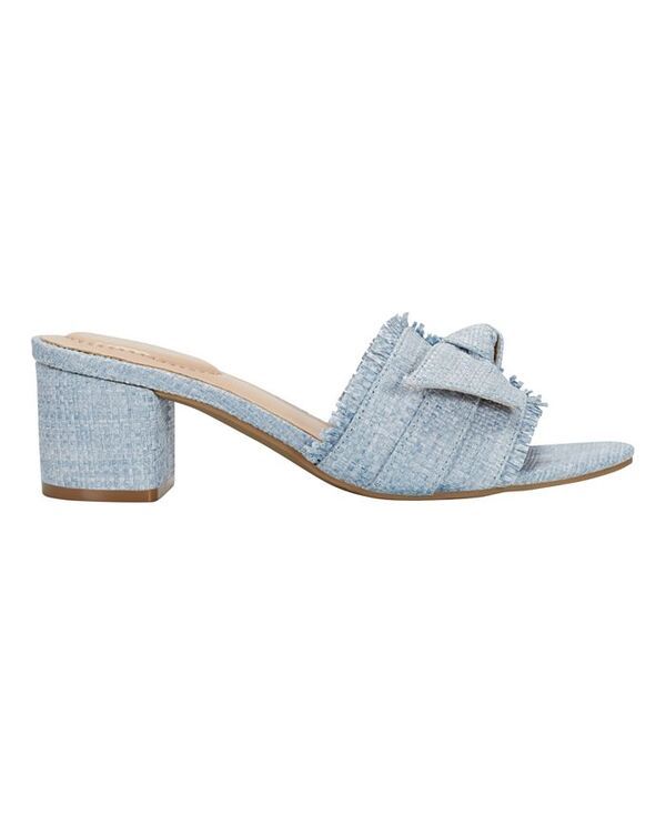 バンドリーノ レディース シューズ サンダル ヒール Bandolino Womens Arden Raffia Block Heel Dress Sandals Light Blue ブルー