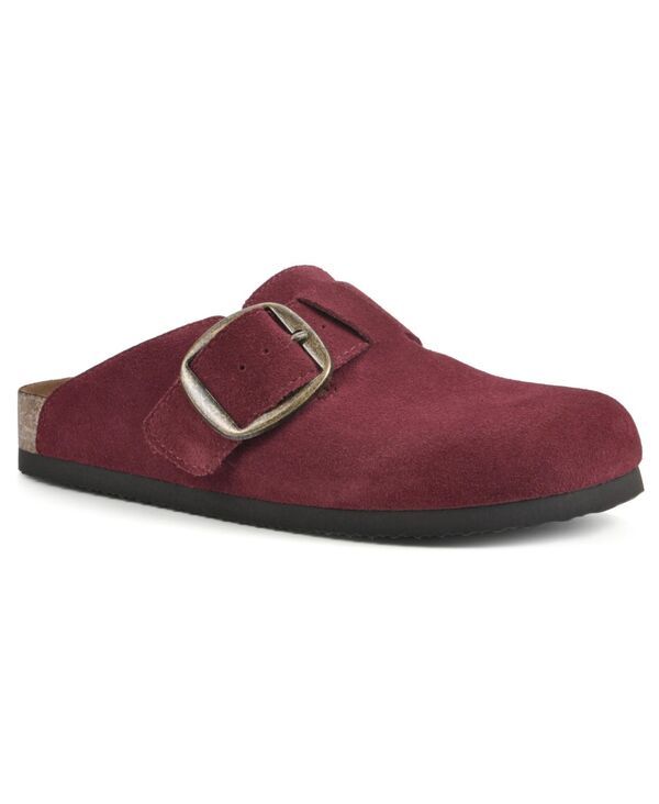 ホワイトマウンテン レディース シューズ サンダル White Mountain Womens Big Easy Slip On Clogs Burgundy Suede バーガンディ