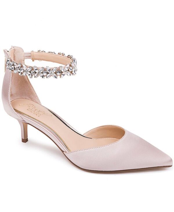 ジュウェルダグレイミシュカ レディース シューズ パンプス ヒール Jewel Badgley Mischka Womens Robles Kitten Heel Evening Pumps Cham