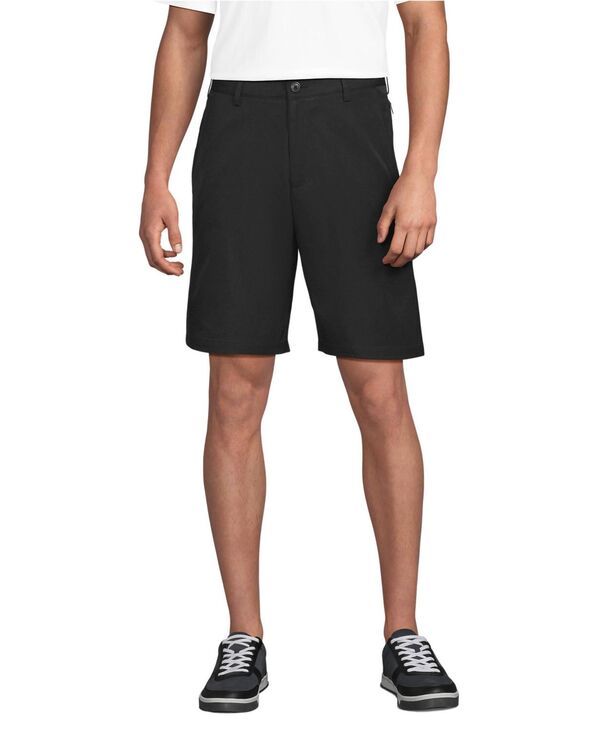 ランズエンド メンズ ボトムス ハーフパンツ・ショーツ ショートパンツ Lands End Mens Active Performance 9 Chino Shorts Black ブラック