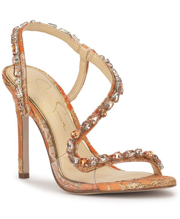 ジェシカシンプソン レディース シューズ サンダル Jessica Simpson Womens Jaycin BarelyThere Rhinestonevening Sandals Tangeri