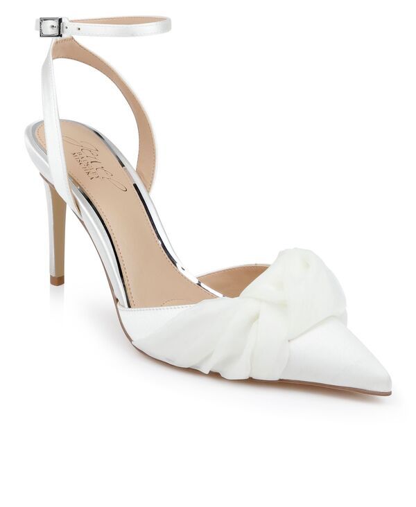 ジュウェルダグレイミシュカ レディース シューズ パンプス Jewel Badgley Mischka Womens Federica Evening Knot Pumps Ivory Satin ア
