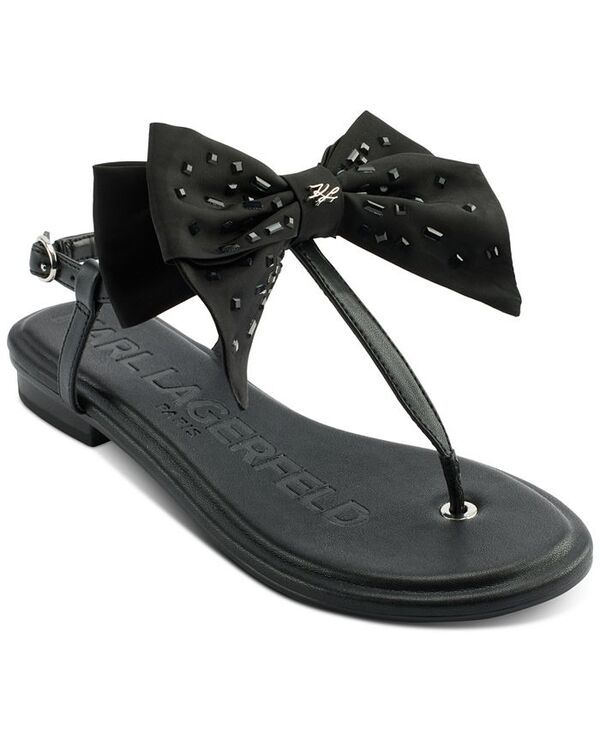 カール ラガーフェルド レディース シューズ サンダル KARL LAGERFELD PARIS Womens Cristi Bow Sandals Black ブラック