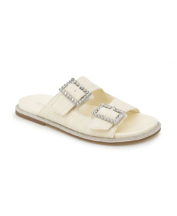 ケネスコール レディース シューズ サンダル Kenneth Cole Reaction Womens Sydney Two Band Jewel Buckle Flat Sandals Natura