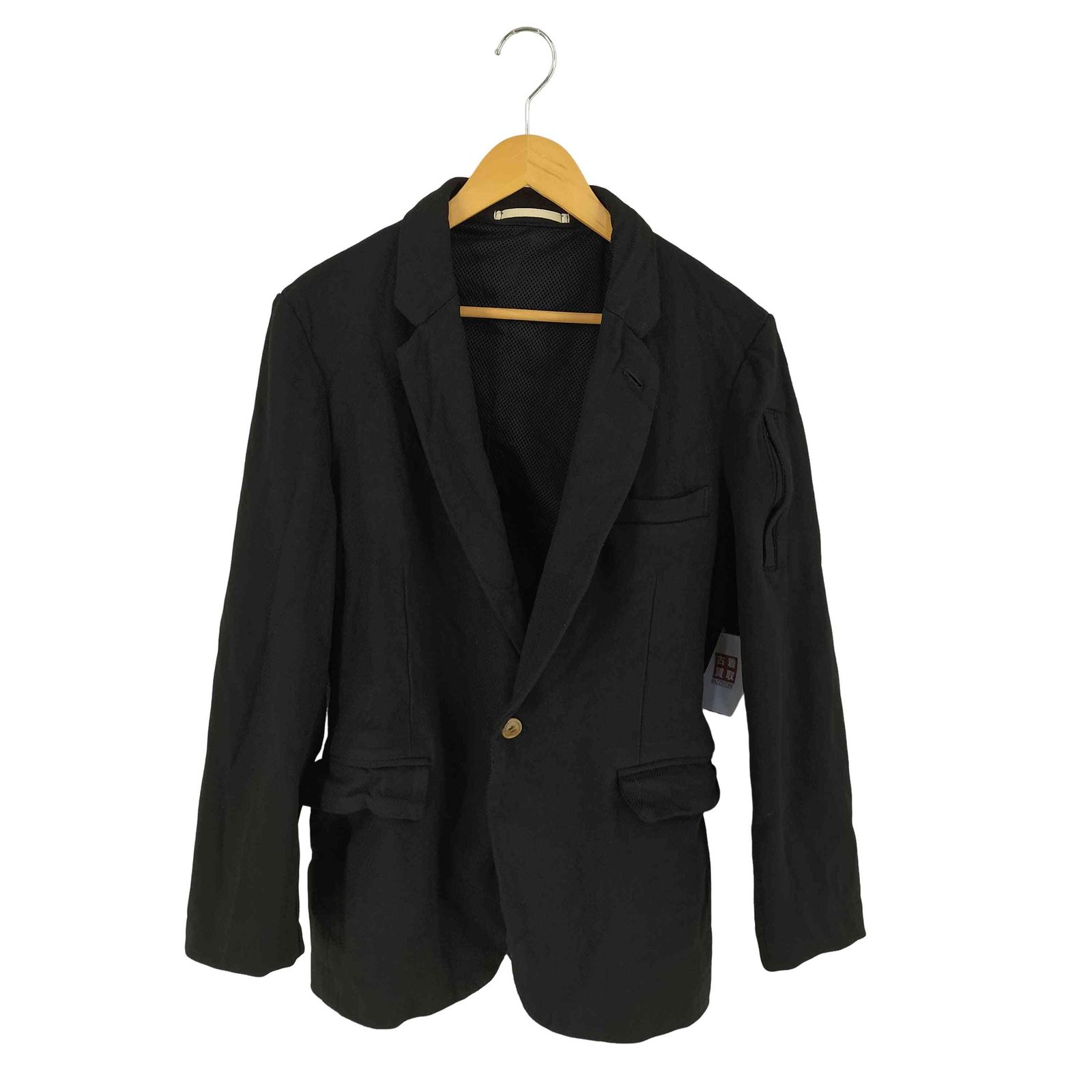 コムデギャルソンオムプリュス COMME des GARCONS HOMME PLUS AD2005 裏地メッシュ 1Bテーラードジャケット メンズ JPN：M