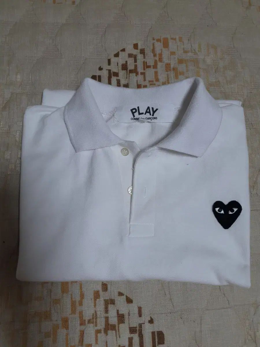 COMME des GARCONS PLAY カラーTシャツ 白 L