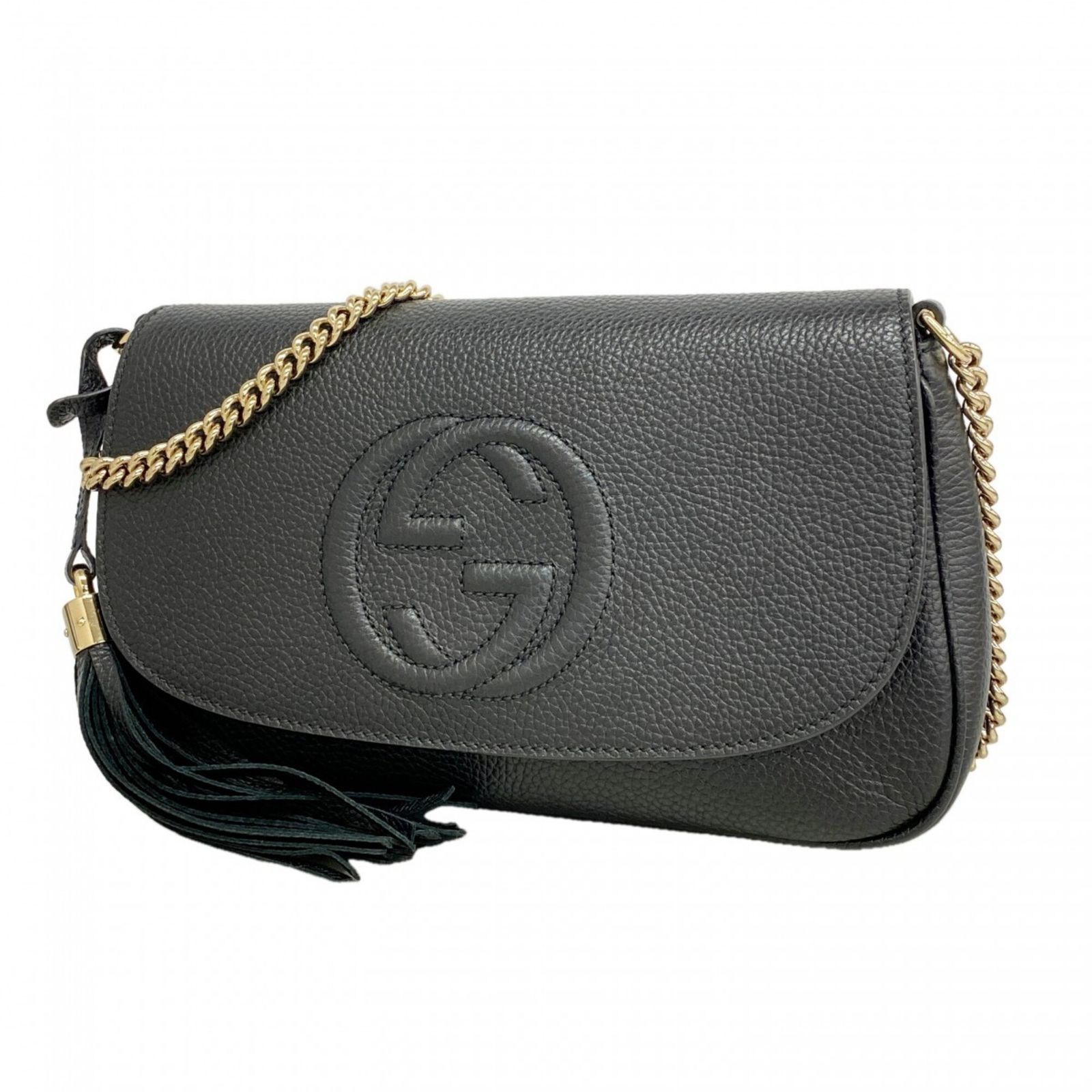グッチ(Gucci) グッチ ショルダーバッグ ソーホー 536224 レザー ブラック レディース P3032045