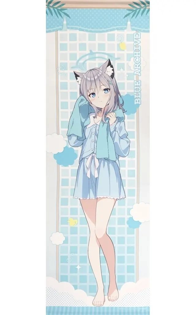 【中古】タペストリー 砂狼シロコ 特大タペストリー 「ブルーアーカイブ×SPAWORLD HOTEL＆RESORT」