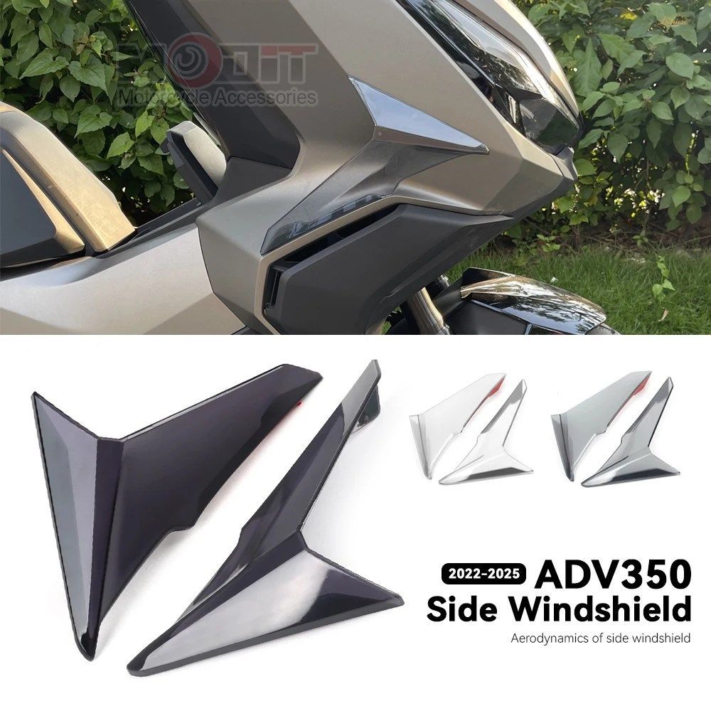 ホンダ ADV350 ADV 350 2022-2025 オートバイ 右側 左側 サイドフェアリング サイドカバー ウイングディフレクター ウインドシールド スク