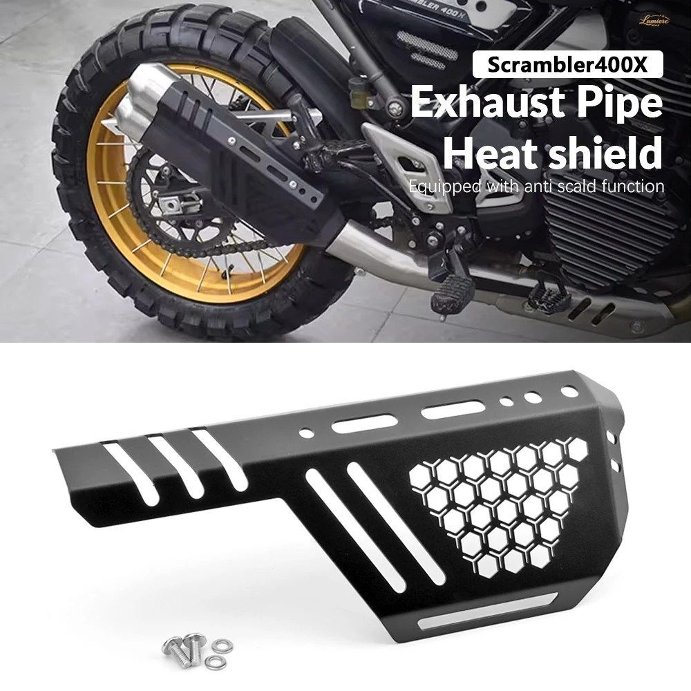 スクランブラー400X SCRAMBLER400X 400X 2024 - 26 オートバイ排気管カバー ヒートシールドカバー