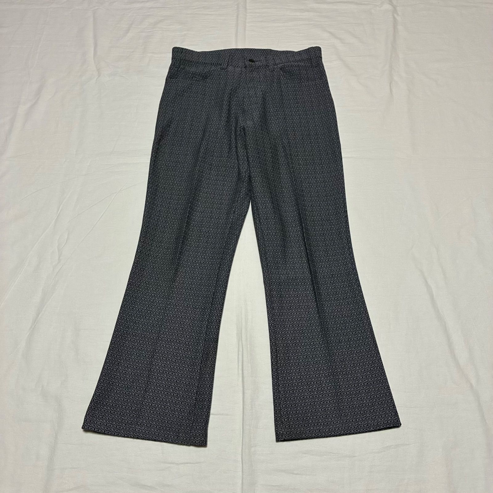 70s Levis リーバイス STA-PREST スタプレ パンツ BigE ジャガード織り ネイビー
