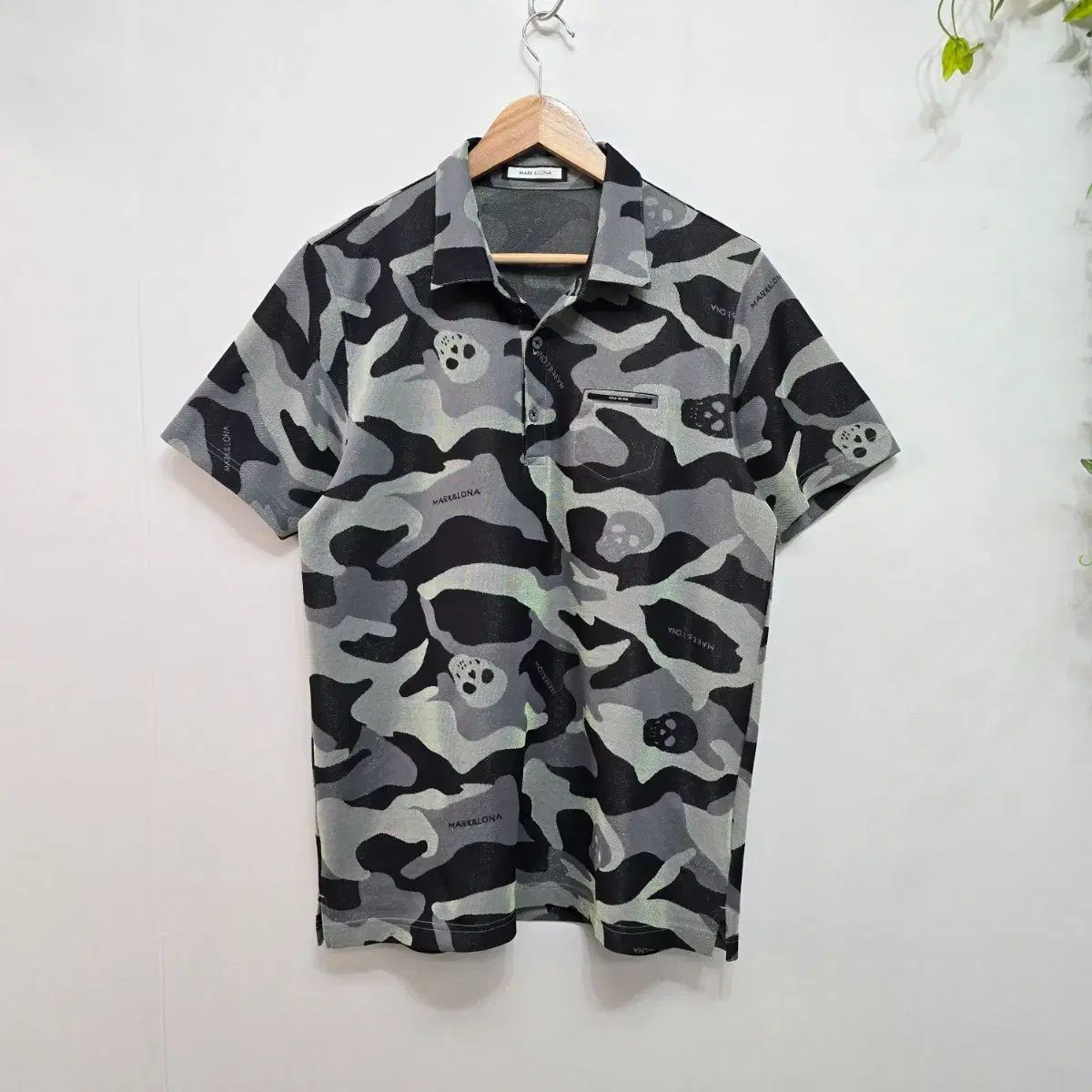 マルセロナ カモフラージュ半袖カラーTシャツ