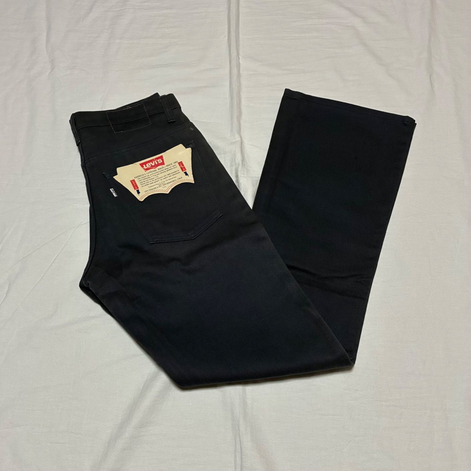80s Levis リーバイス 517-1017 パンツ カツラギ コットンツイル ネイビー 31×32表記 deadstock