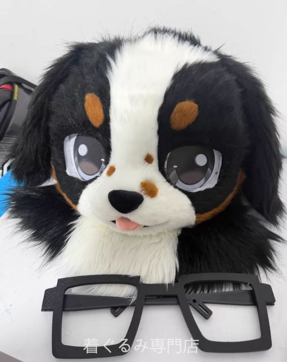犬　猫　着ぐるみ ヘッド全頭　ヘッド ケモノ ファースーツ ぬいぐるみ コスプレ コスチューム Kurumi 一点物 C667