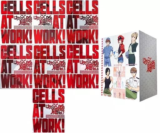 【中古】アニメDVD はたらく細胞 完全生産限定版 全7巻セット(全巻収納BOX付き)