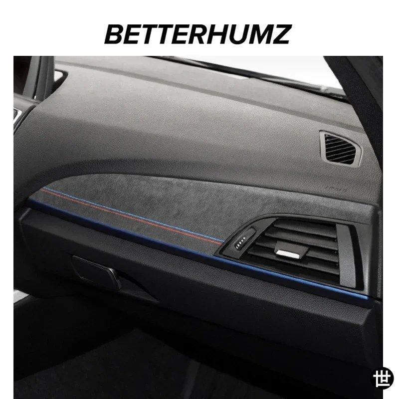 BMW F20 F21 F22シリーズ1 2 2012-2019用アルカンターラ製ダッシュボードパネルトリムパフォーマンスステッカー車内アクセサリー