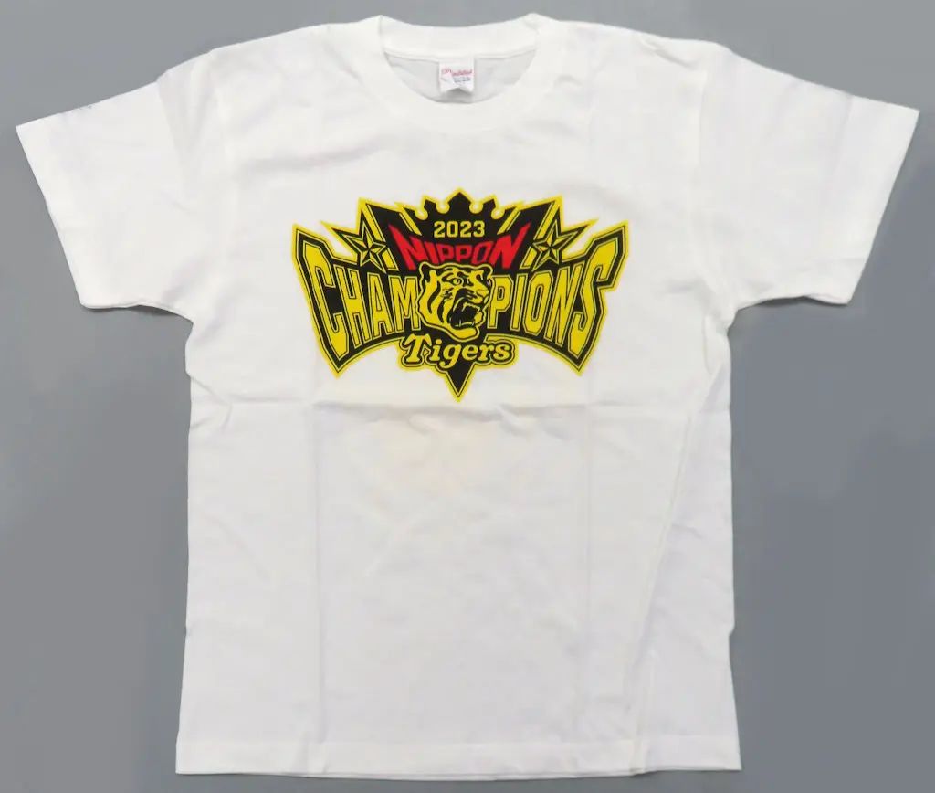 中古】Tシャツ 阪神タイガース 2023日本一記念 ビールかけTシャツ 白
