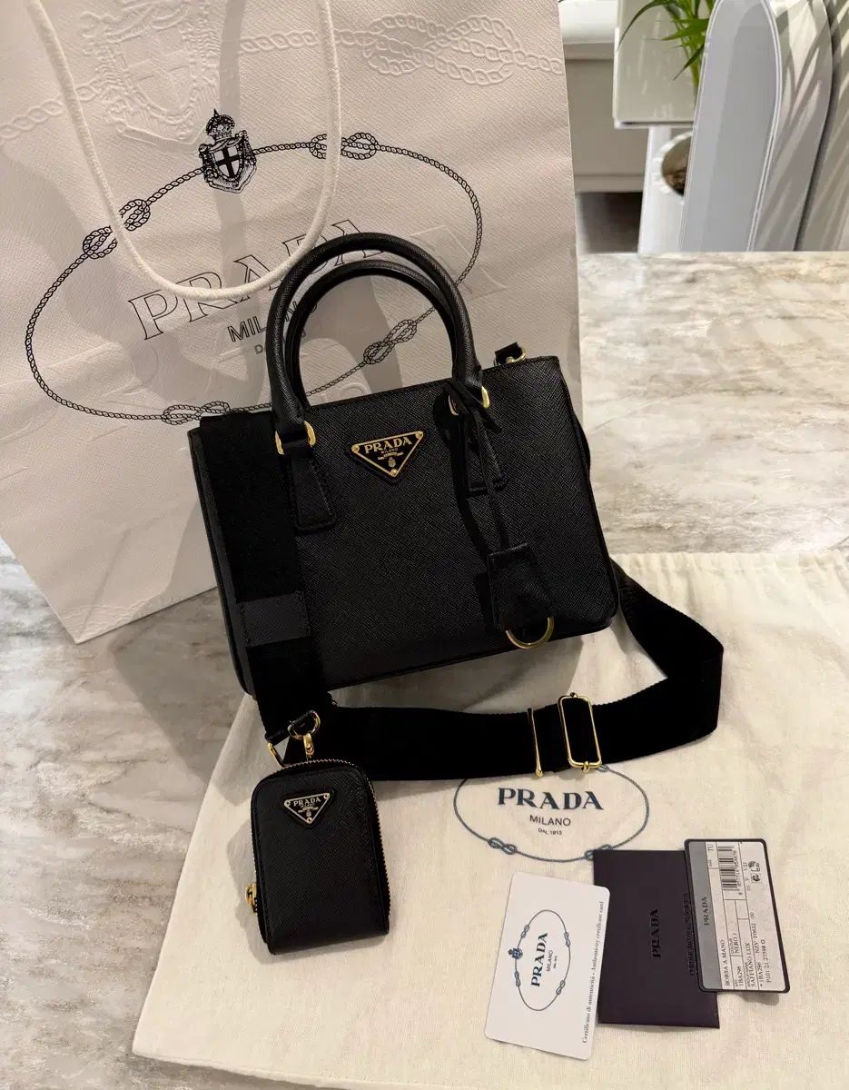 正規品 PRADA サフィアーノ ギャレリアバッグ