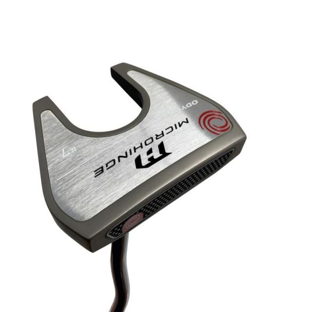 【中古】 オデッセイ MICROHINGE #7 DB 34インチ パター PT スチール (フレックスその他) メンズ 男性用 右利き 右用 Bランク ゴルフクラブ