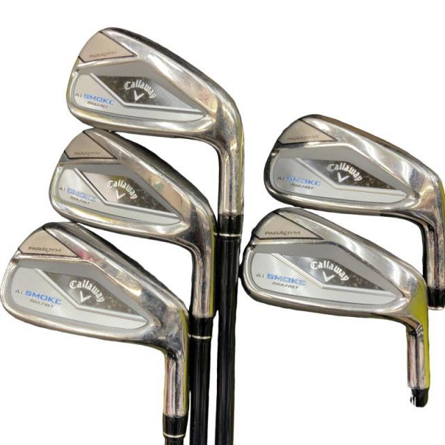 【中古】 キャロウェイ PARADYM Ai SMOKE MAX FAST 5S アイアンセット IR TENSEI 40 for CW(Ai SMOKE IR) (フレックスR) メンズ 男性用 右利き 右用 Cランク ゴルフクラブ