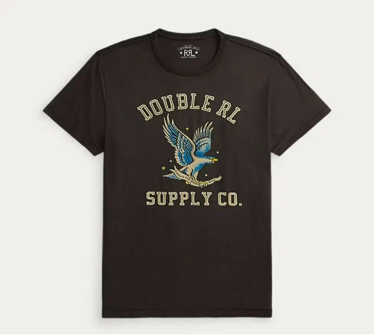 RRL(ダブルアールエル) RRA ダブルアールエル ガーメントダイング ジャージ グラフィック Tシャツ L XL