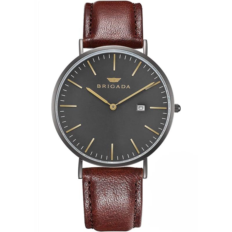 【新品】 BRIGADA 高級 時計 メンズ ブランド 人気、ブラウン ファッション 上品 腕時計 メンズ ブランド 人気 16,441円
