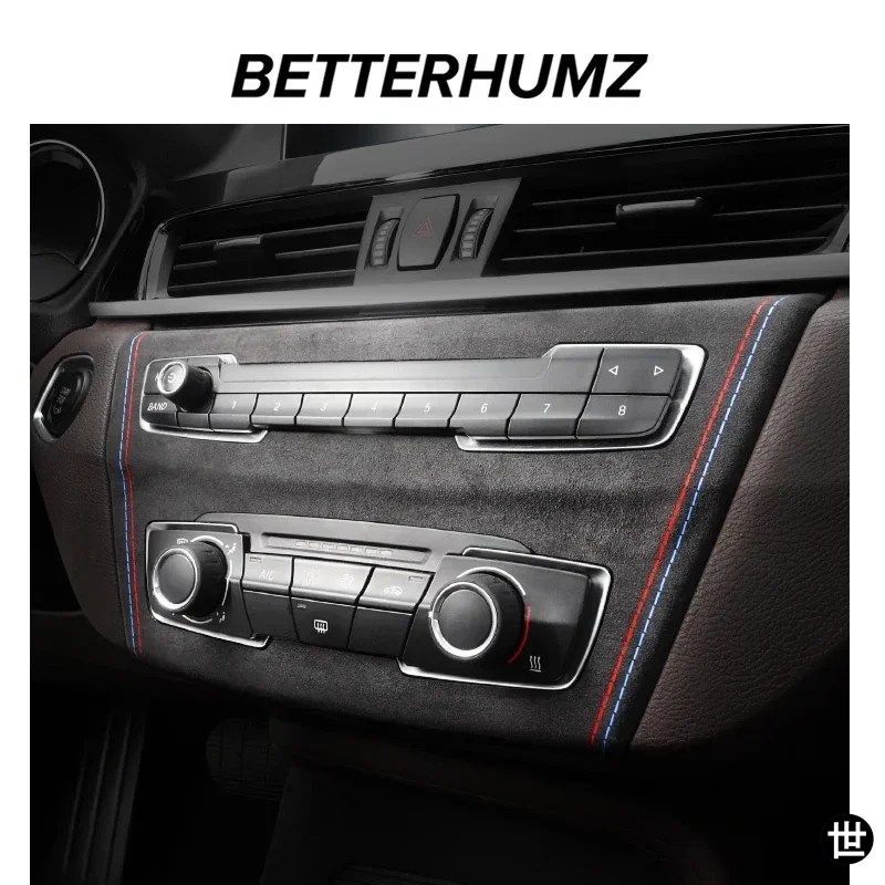 BMW F39 F48 X2シリーズ用アルカンターラ製センターコンソールCDパネルトリムMパフォーマンスステッカーインテリアアクセサリー