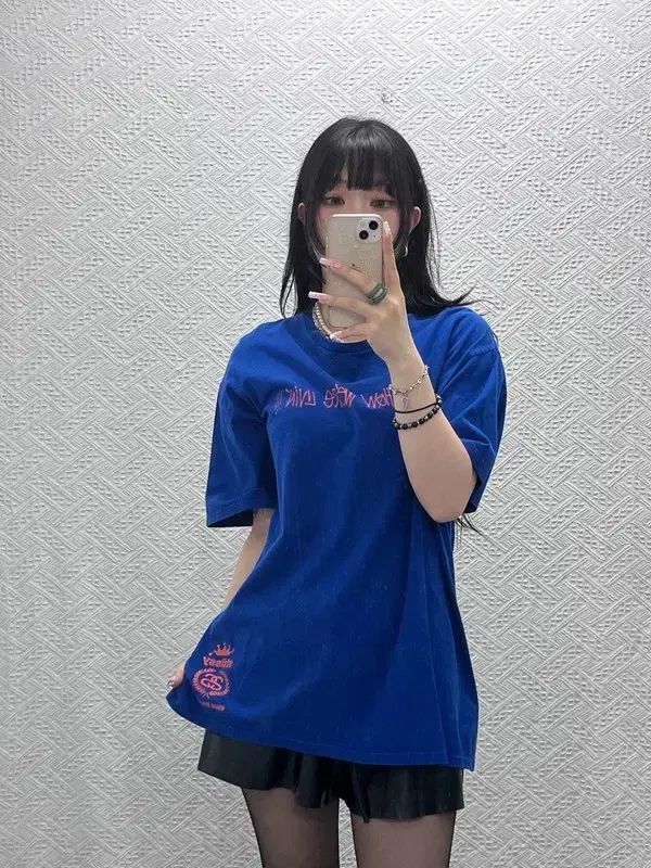 STUSSY オールドスクール ストリート パンク Kitsch Y2K レタリング 半袖T XL C12235