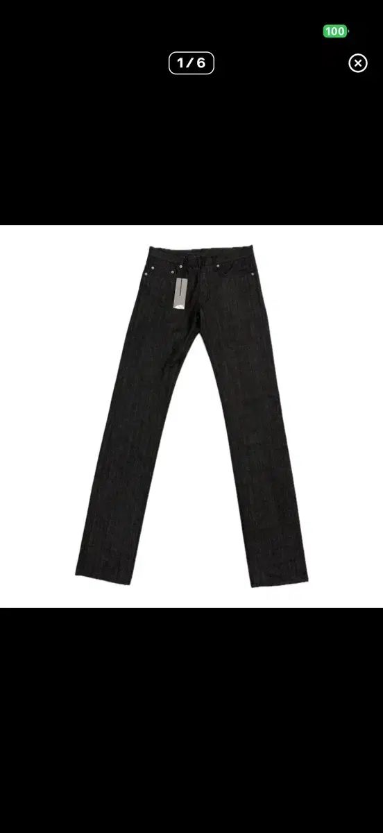 ディオール オム - 07AW MII ブラック ロー リジット デニム ジーン 69,240円