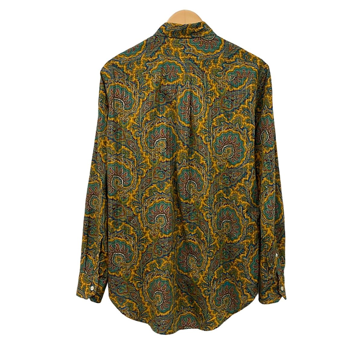 ETRO(エトロ) 長袖シャツ サイズ38 M メンズ - ライトブラウン×ブルー
