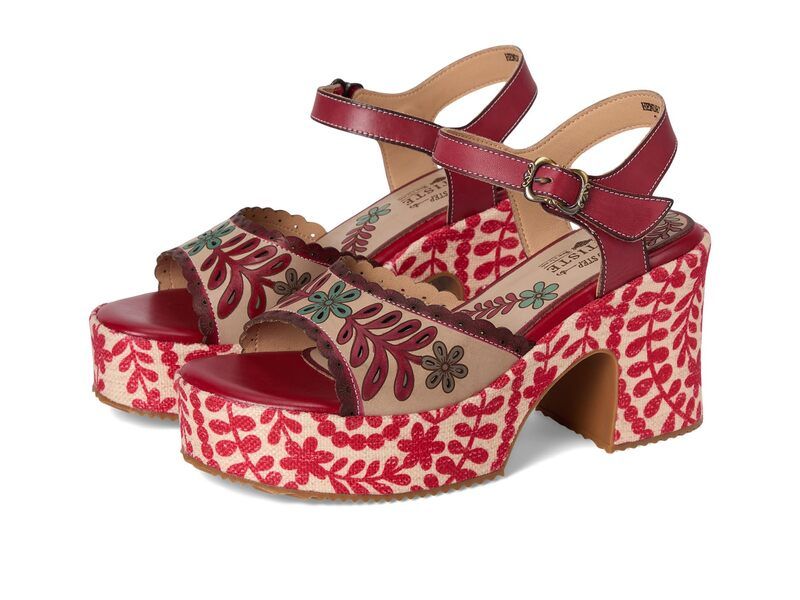 スプリングステップ レディース シューズ ヒール LArtiste by Spring Step Hendrix Red Multi レッド